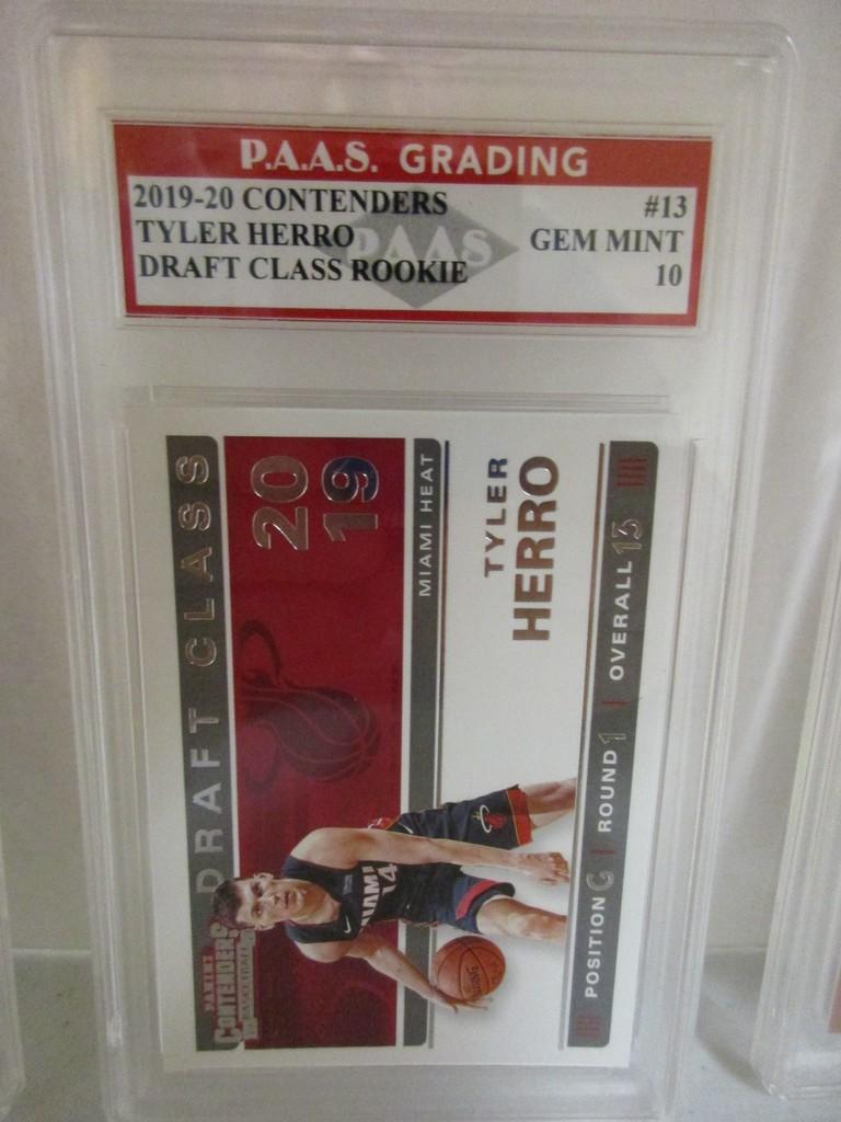 Tyler Herro Miami Heat 2019-20 Contenders Draft Class ROOKIE #13 graded PAAS Gem Mint 10