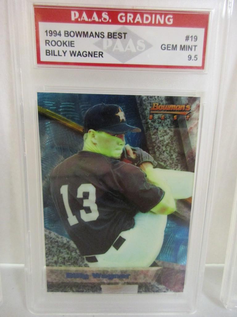 Billy Wagner Houston Astros 1994 Bowmans Best ROOKIE #19 graded PAAS Gem Mint 9.5