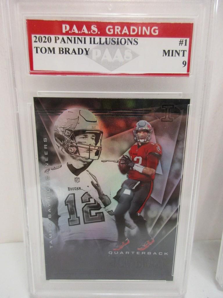 Tom Brady Tampa Bay Buccaneers 2020 Panini Illusions #1 graded PAAS Mint 9