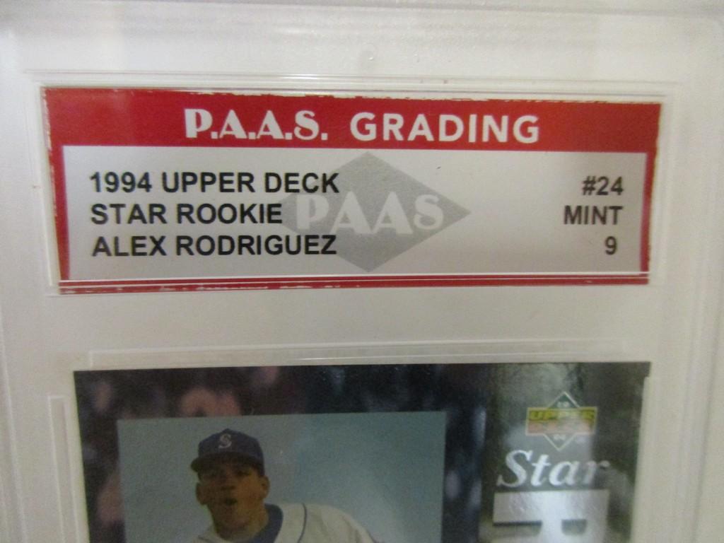 Alex Rodriguez Mariners 1994 Upper Deck Star ROOKIE #24 graded PAAS Mint 9