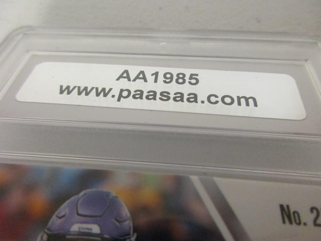 Kirk Cousins of the Minnesota Vikings signed autographed slabbed sportscard PAAS COA 985