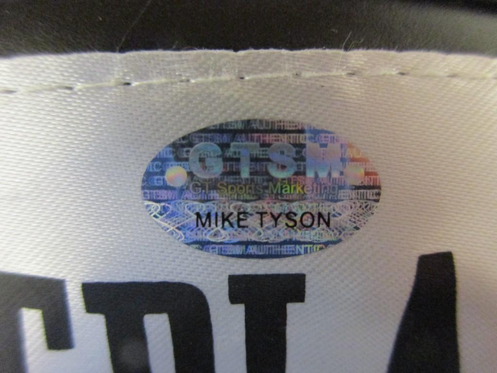 Mike Tyson signed autographed boxing glove GTSM Player Hologram