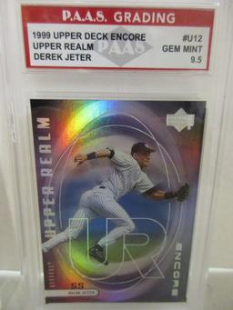 Derek Jeter Yankees 1999 Upper Deck Encore Upper Realm #U12 graded PAAS Gem Mint 9.5