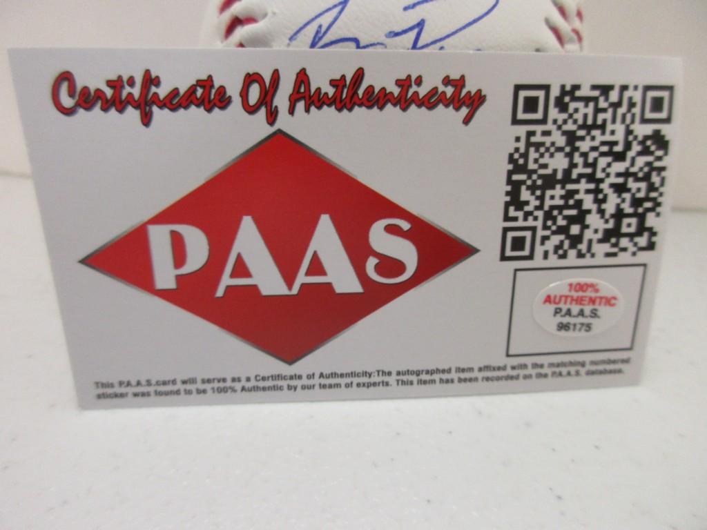 Buster Posey of the San Francisco Giants signed autographed logo baseball PAAS COA 175