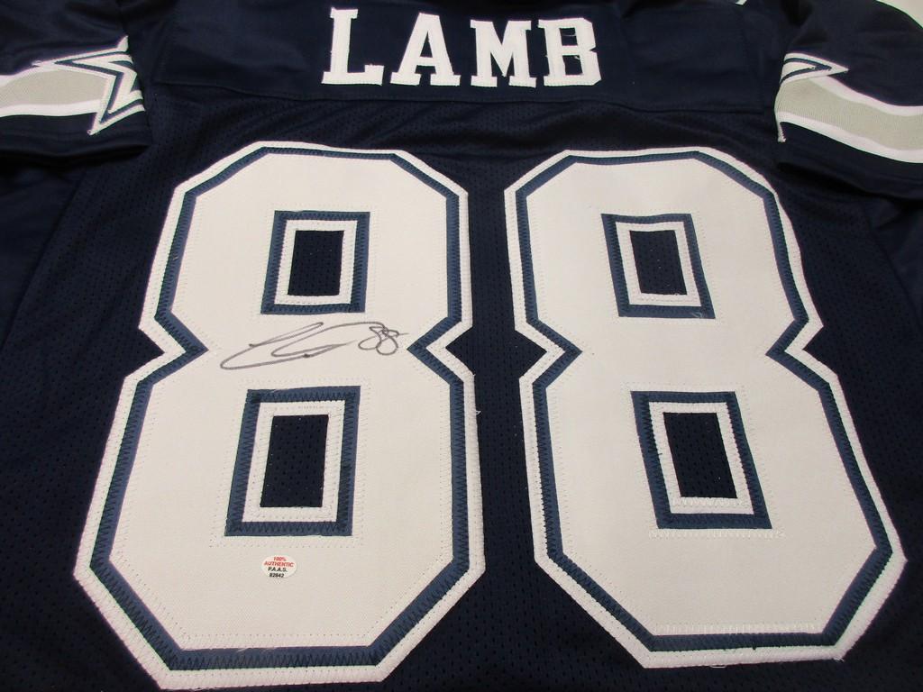 CeeDee Lamb of the Dallas Cowboys signed autographed football jersey PAAS COA 842