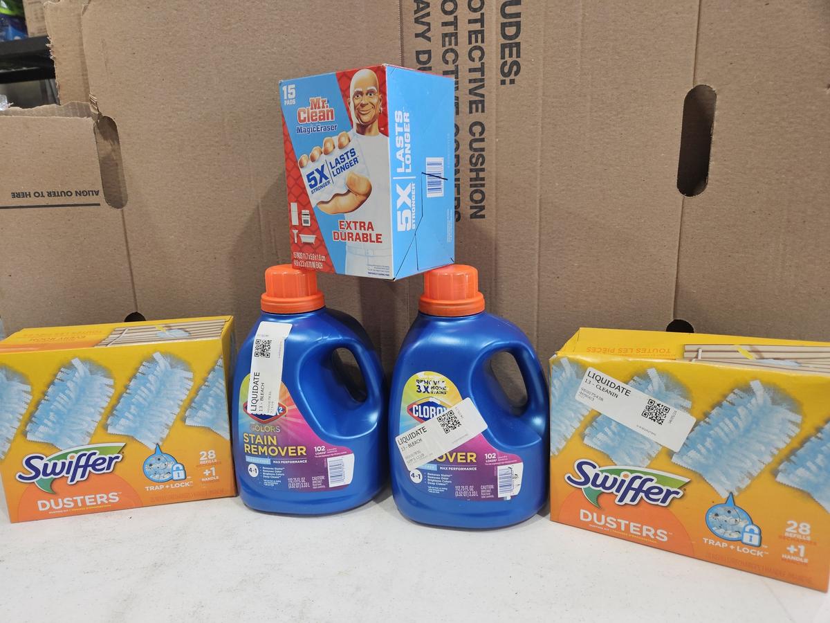 Cleaning Supplies Lot - Swiffer, Clorox, Mr.Clean