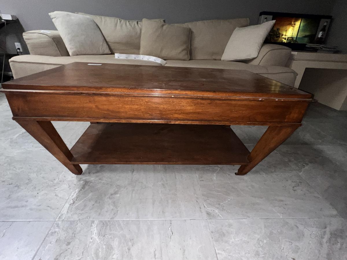 Coffee Table with Lower Shelf, 24" X 44"