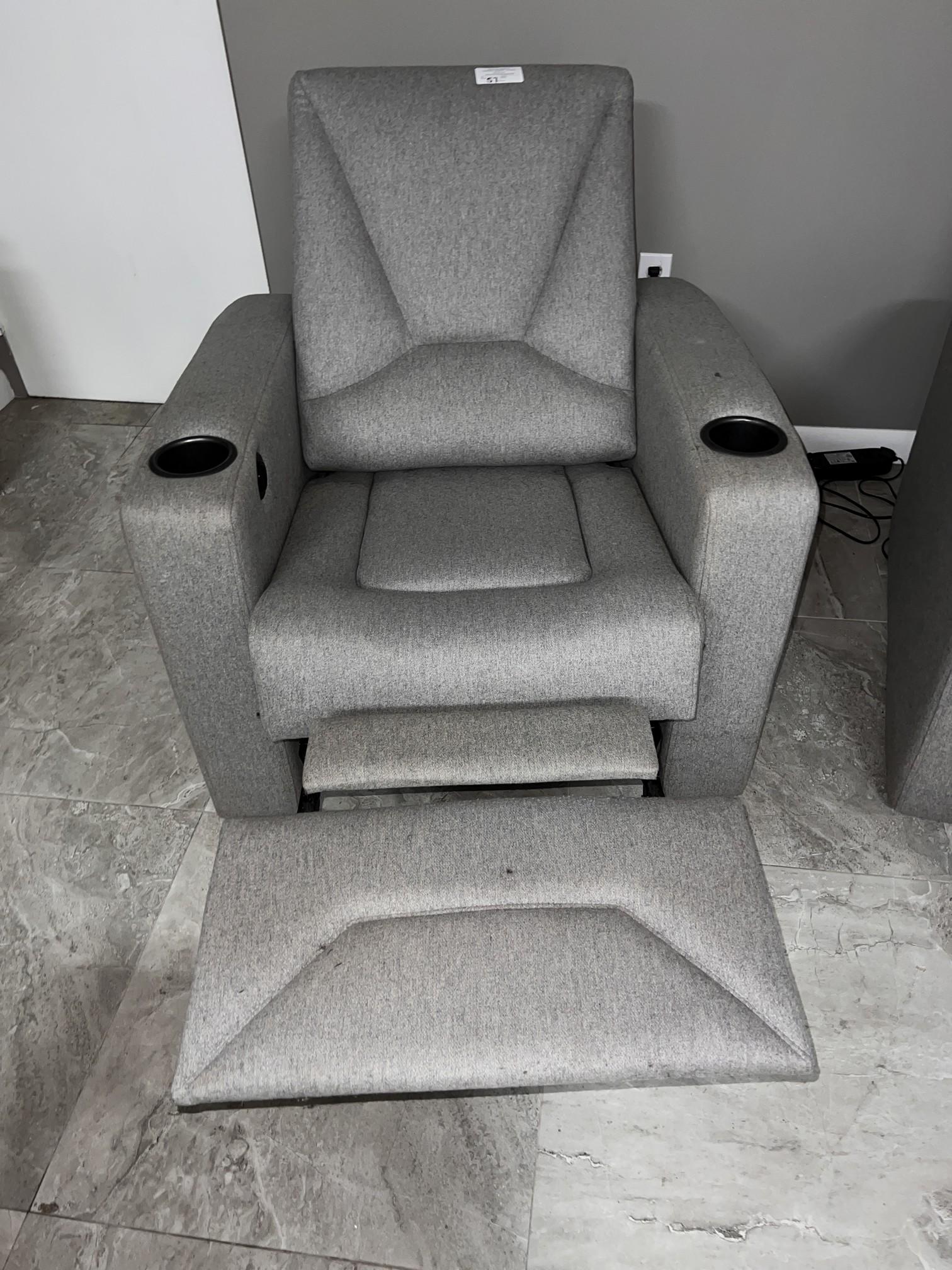 Upholstered Recliner Chair (Electric Action)