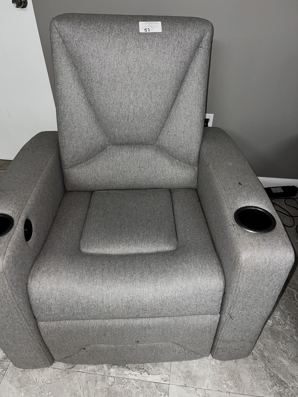 Upholstered Recliner Chair (Electric Action)