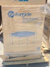 26' FUNSIDE Oasis Designer Pool / BRAND NEW IN BOX - Includes Pool Liner - Pool Pump - Sure Step Lad