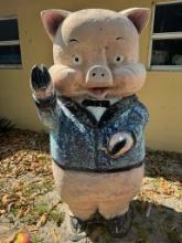 Fiberglass Pig from Mini Golf, 6 ft. height