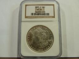 NGC GRADED MS64 1883-O MORGAN SILVER DOLLAR