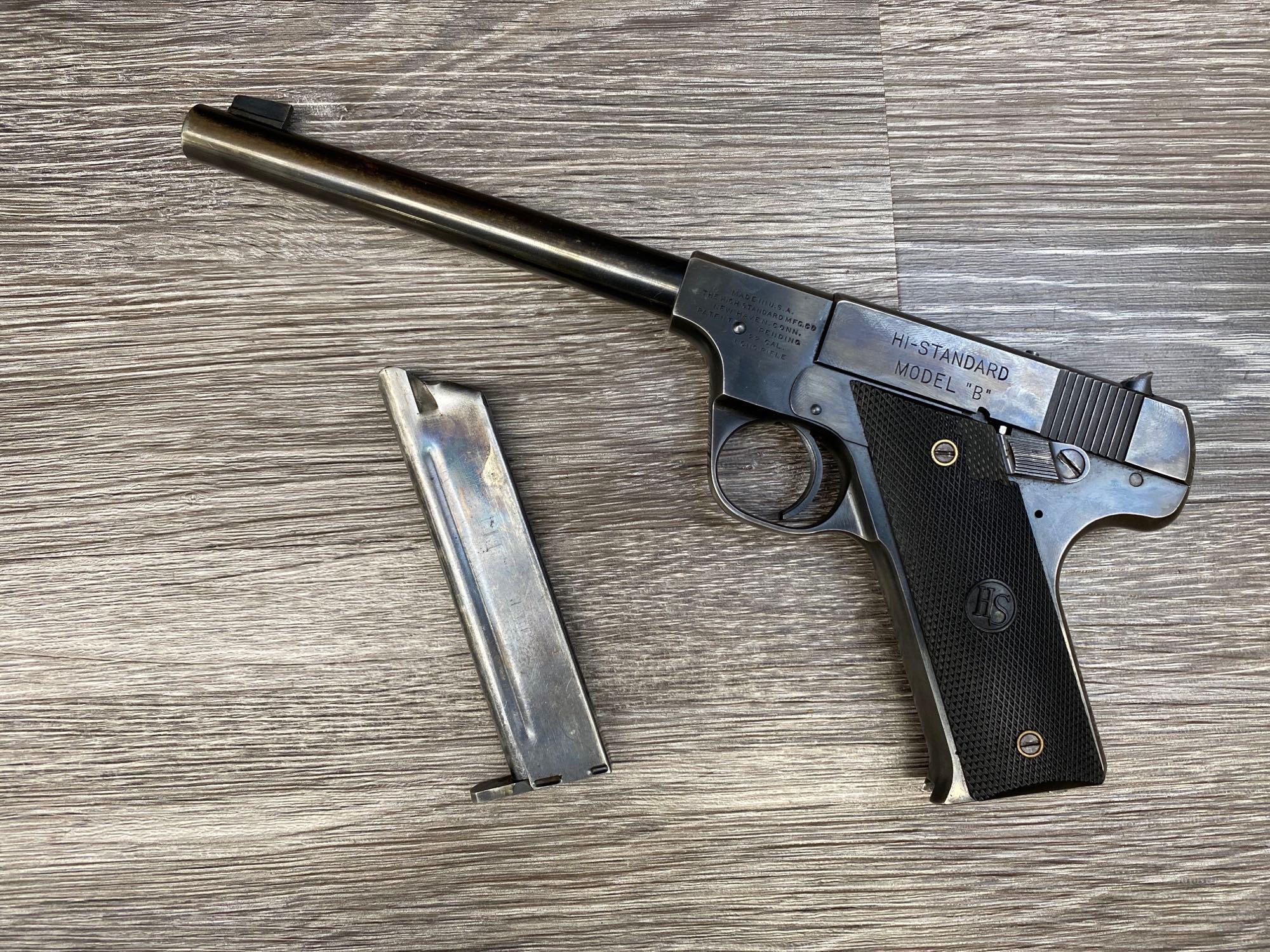 HIGH STANDARD MODEL B .22 LR CALIBER SEMI AUTO PISTOL