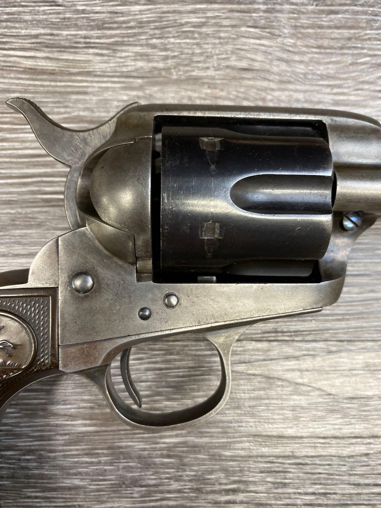 1st GENERATION COLT SINGLE ACTION ARMY REVOLVER .38 WCF CAL. (MFG 1899).