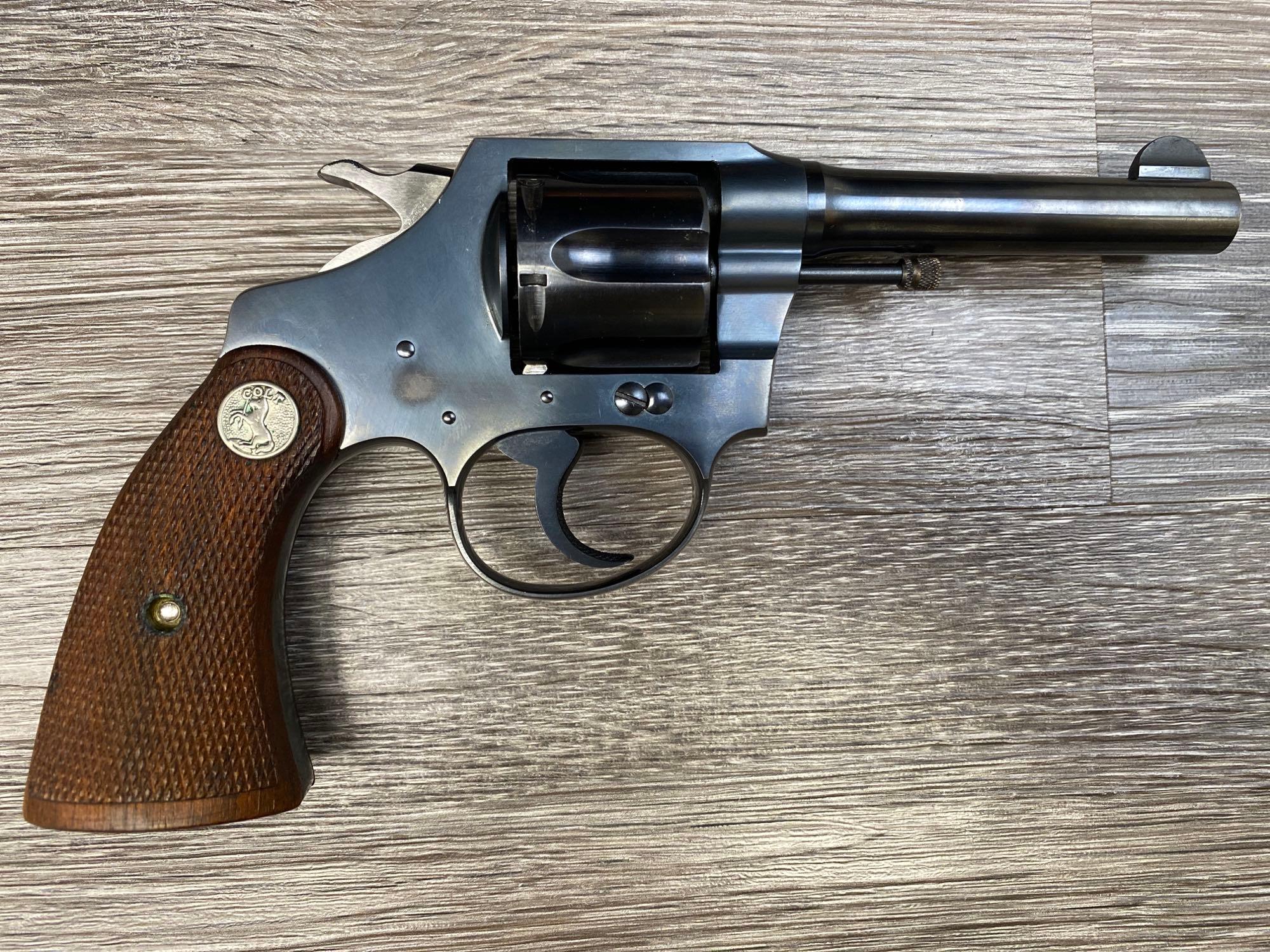 COLT POLICE POSITIVE MODEL .38 S&W CALIBER DA REVOLVER W/ ORIGINAL FACTORY CARDBOARD BOX.