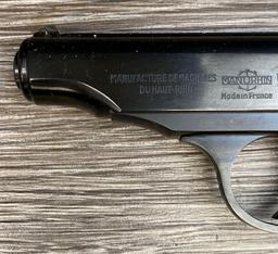 RARE MANURHIN WALTHER MODEL PP SEMI-AUTO .22 LR CAL WITH EXTENDED GRIP/MAGAZINE SWEDISH POLICE