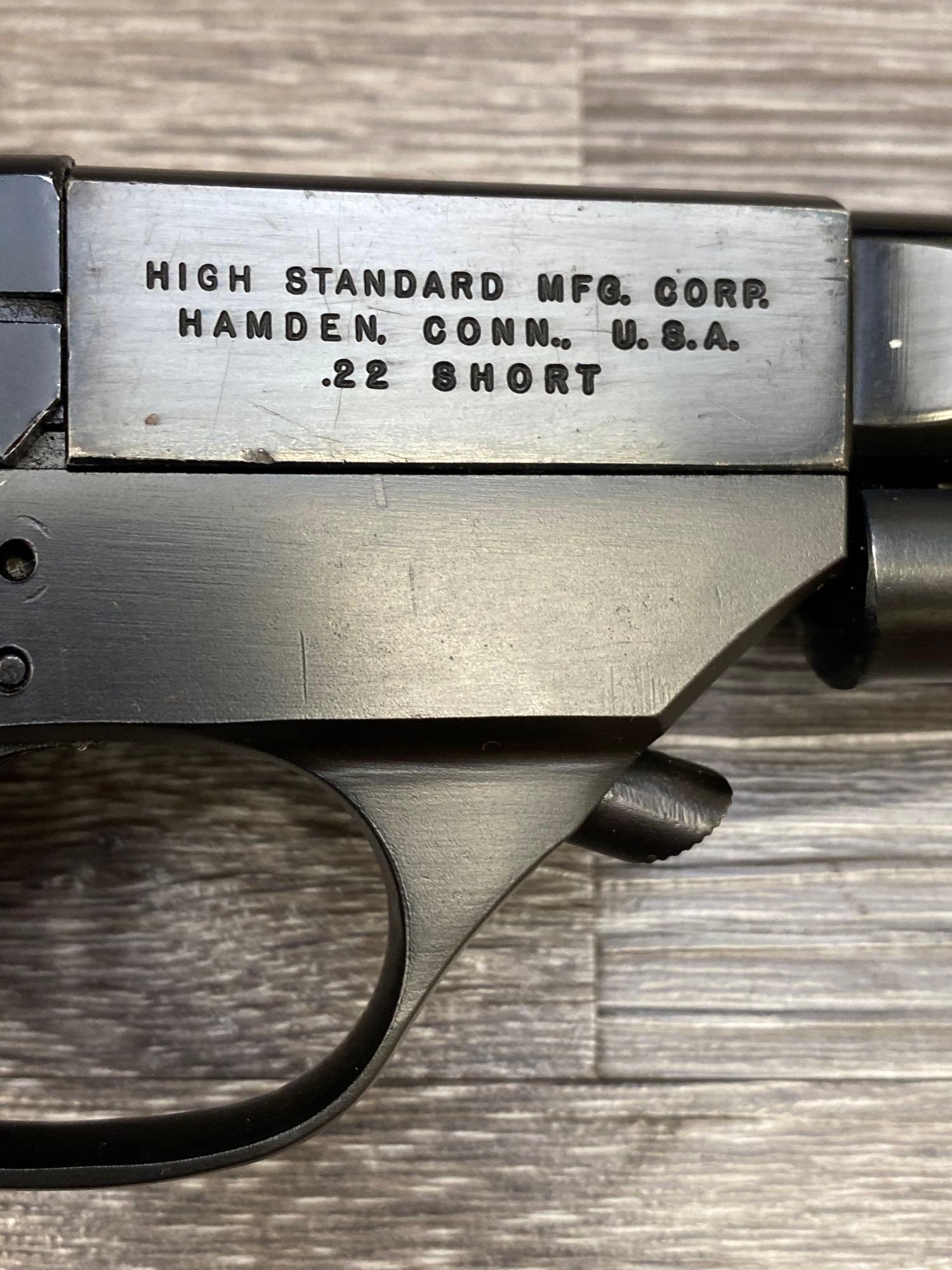 HIGH STANDARD OLYMPIC .22 SHORT SEMI-AUTOMATIC PISTOL