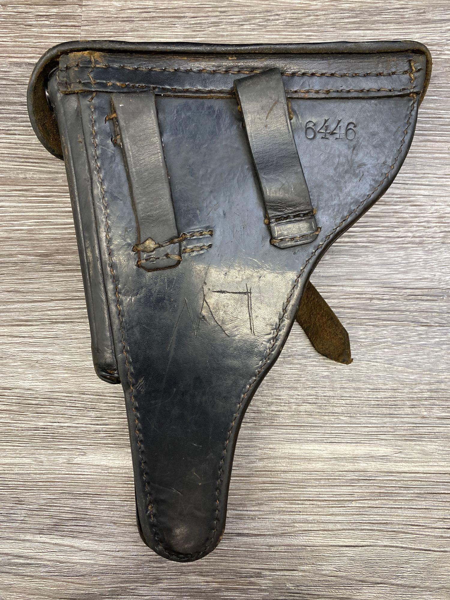 1918 DWM LUGER SEMI-AUTO PISTOL 9MM W/ PERIOD HOLSTER