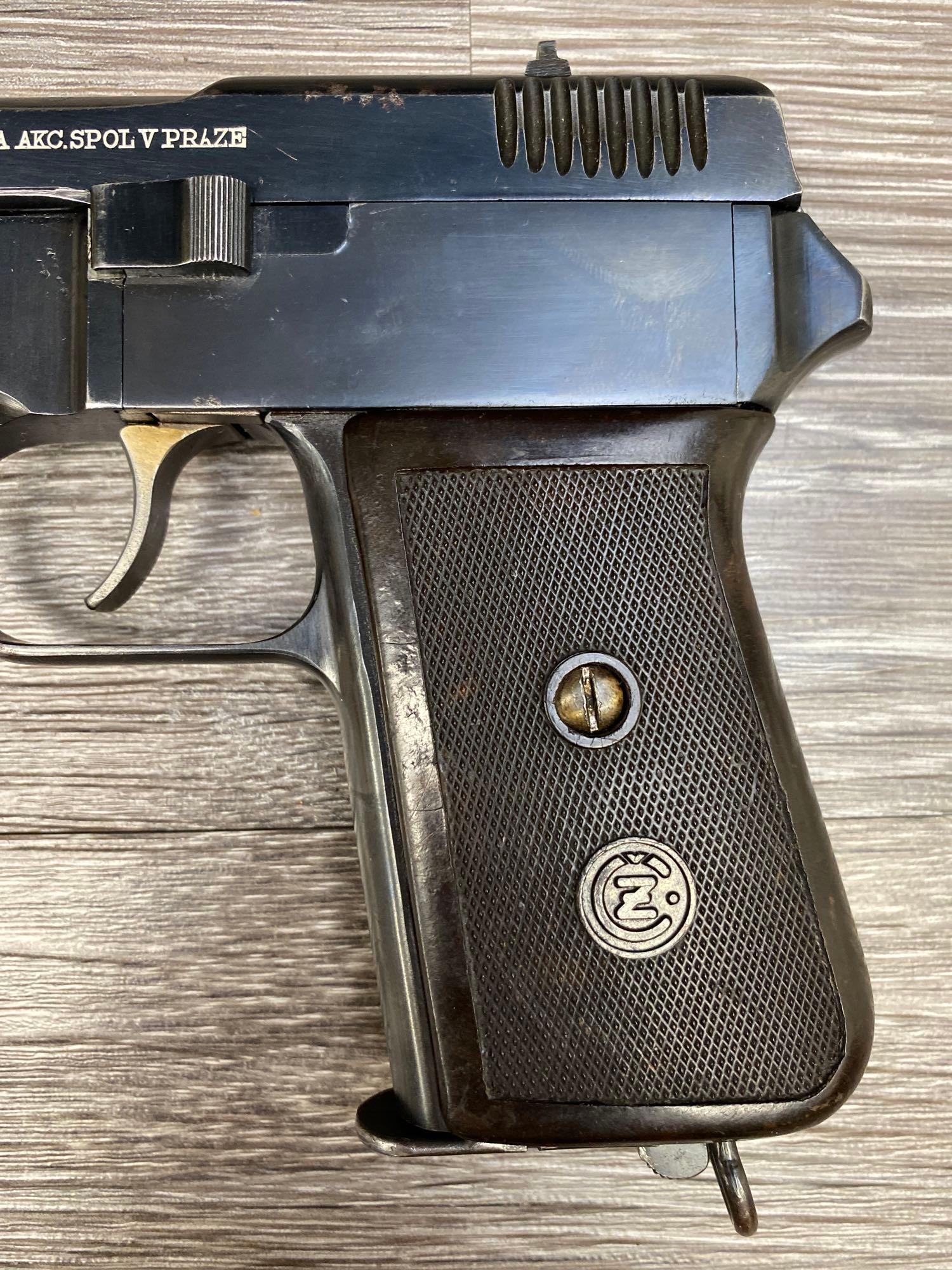 WW II ERA CZ VZ-38 DA .380 ACP SEMI-AUTO PISTOL