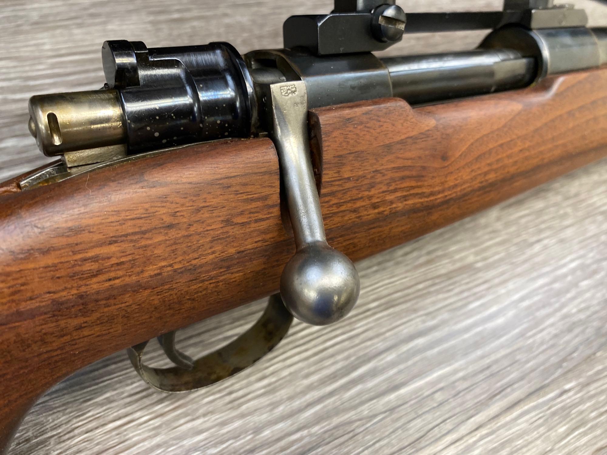CUSTOM FN COMMERCIAL MAUSER BOLT ACTION 7mm-08 CAL RIFLE W/ SCOPE