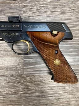 HIGH STANDARD SUPERMATIC TROPHY .22 LR SEMI AUTO TARGET PISTOL