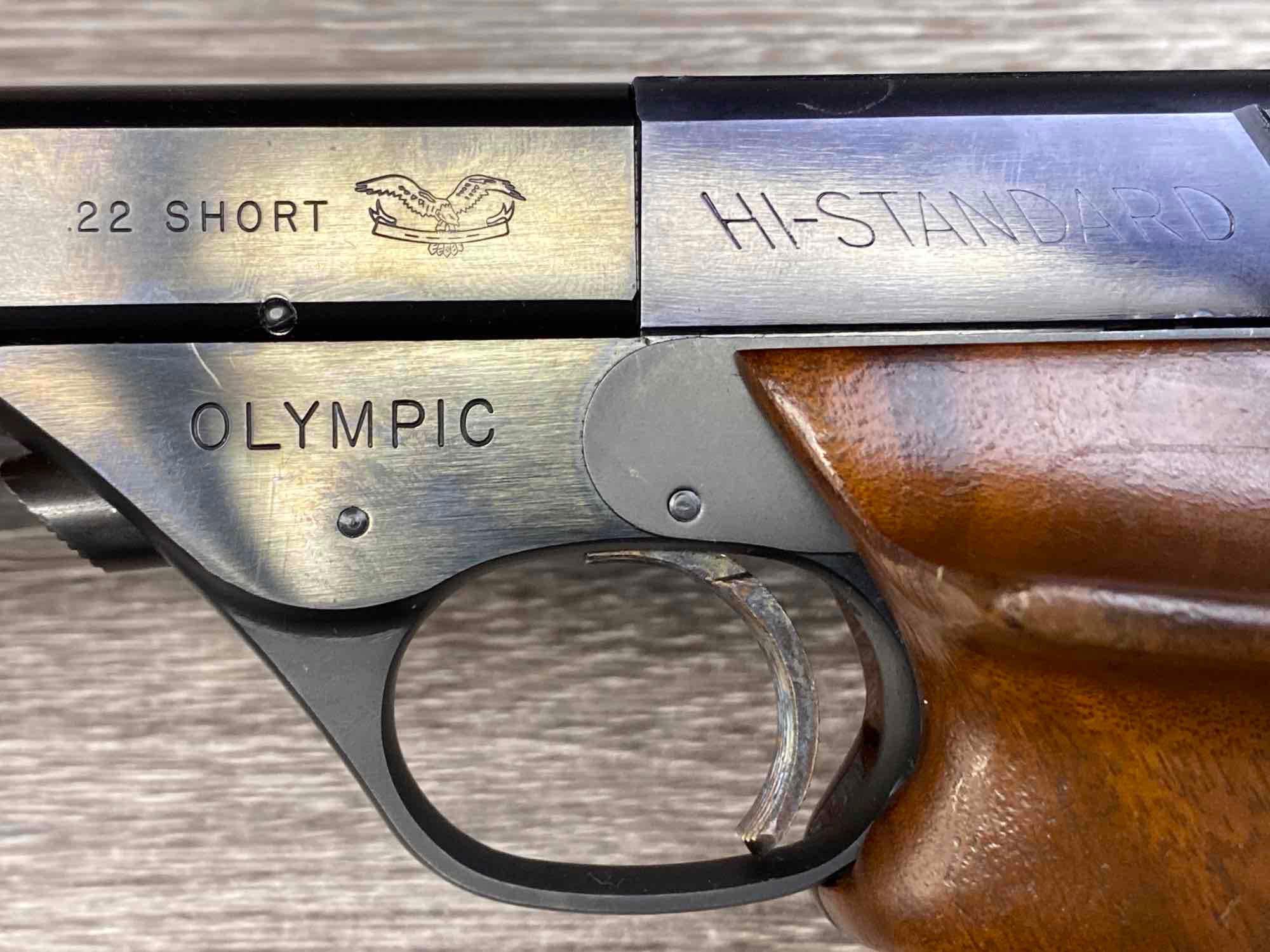 HIGH STANDARD OLYMPIC .22 SHORT M-103 SEMI-AUTOMATIC TARGET PISTOL