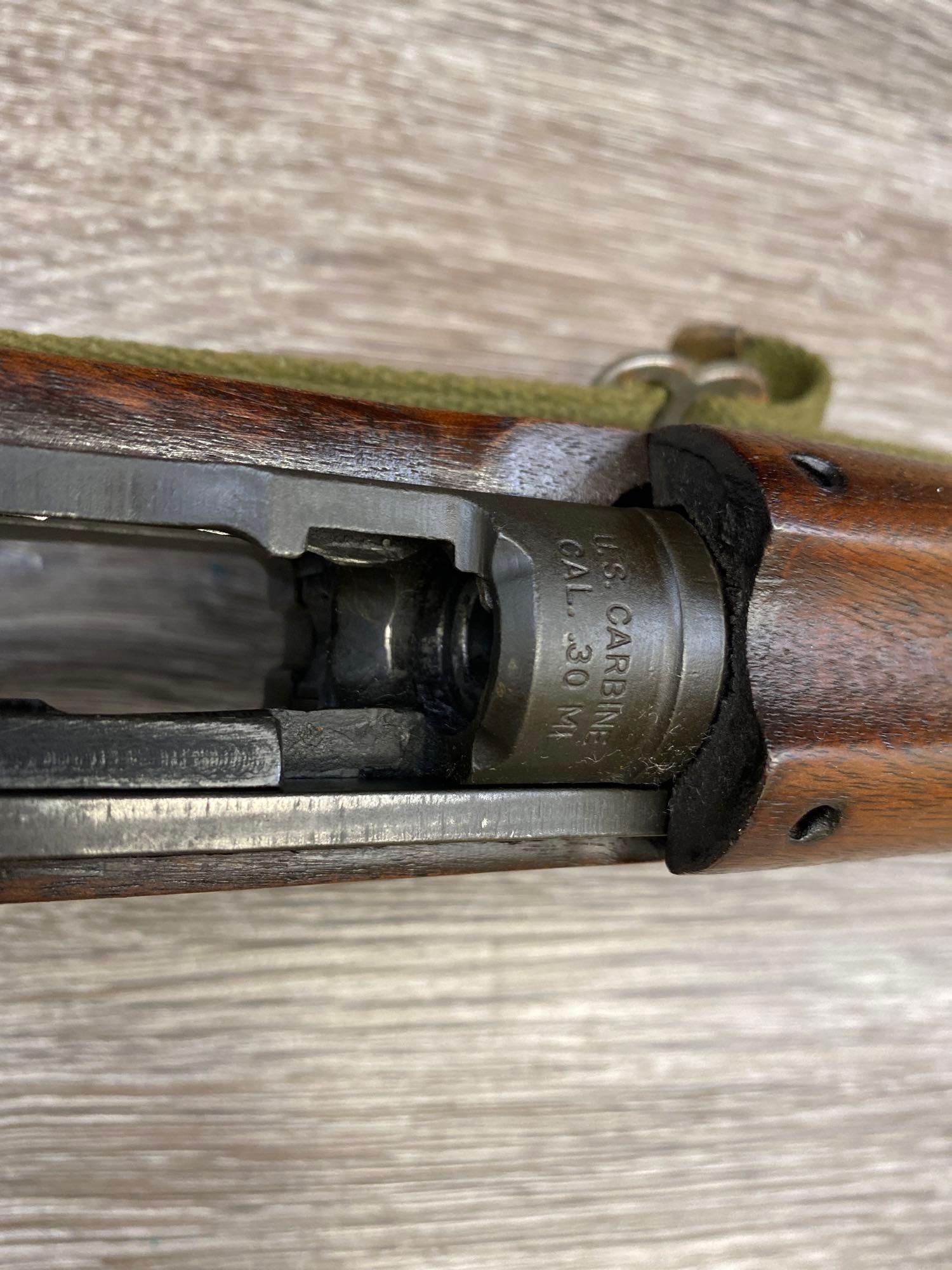 WW ii-ERA SAGINAW S' G' M1 SEMI-AUTO CARBINE .30 CALIBER; NO MAG. W/WOVEN SLING & OILER