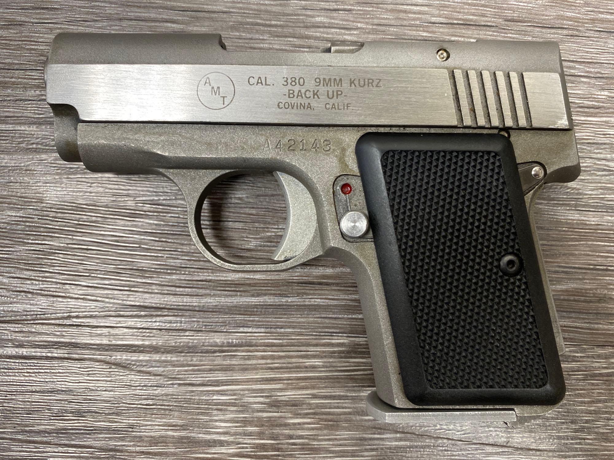 AMT .380 CAL. BACK UP SEMI-AUTO PISTOL