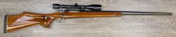 CUSTOM BELGIAN FN COMMERCIAL MAUSER BOLT ACTION RIFLE .25 CAL. w/ SCOPE