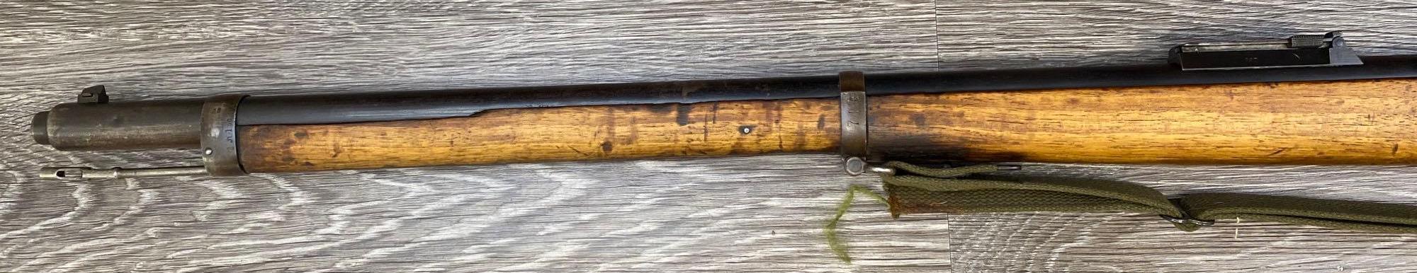 ERFURT MODEL 1888 TURKISH COMMISSION MAUSER BOLT ACTION RIFLE 8 X 57MM W/WOVEN SLING