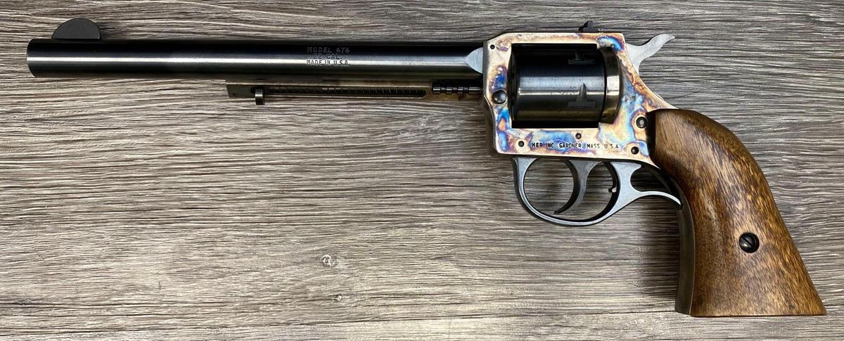 HARRINGTON & RICHARDSON MODEL 676 DA REVOLVER .22 LR AND .22 WMRF ONLY EXTRA CYLINDER.