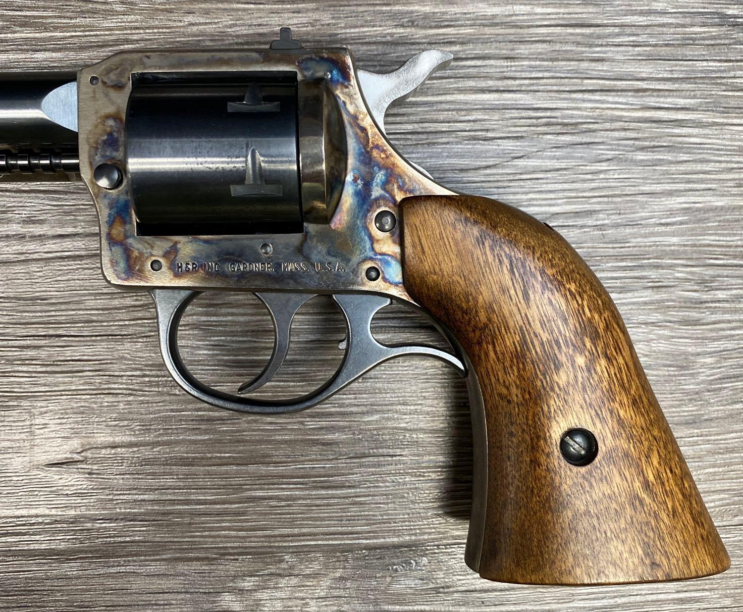 HARRINGTON & RICHARDSON MODEL 676 DA REVOLVER .22 LR AND .22 WMRF ONLY EXTRA CYLINDER.