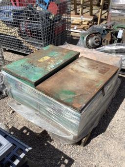 PALLET OF STORAGE BOXES AND MISC