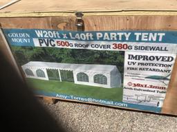 GOLDEN MOUNT 20FT X 40FT PARTY TENT