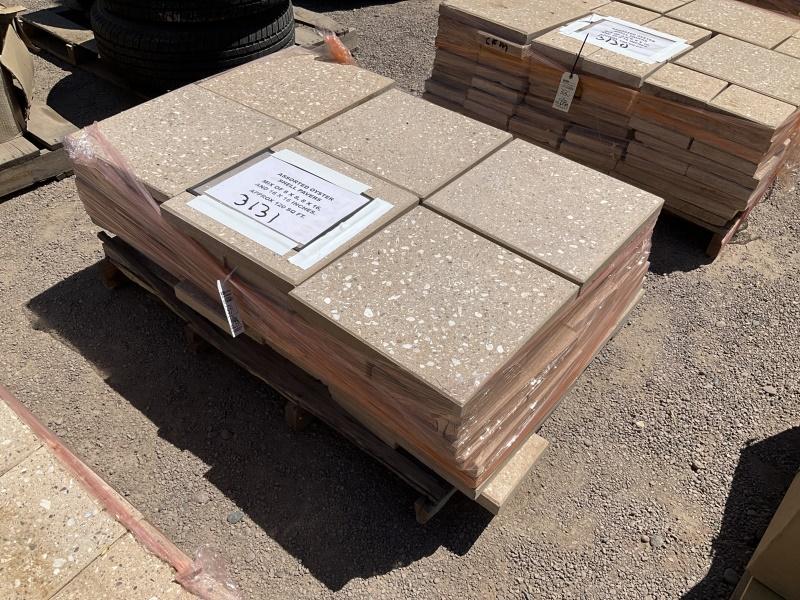 PALLET OF ASST OYSTER SHELL PAVERS