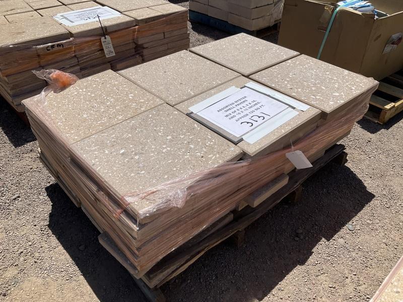 PALLET OF ASST OYSTER SHELL PAVERS