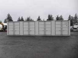 40' HIGH CUBE SHIPPING CONTAINER W/ (4) SIDE DOORS