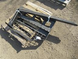 2024 GIYI SKID STEER 5' X 3" FORK ATTACHMENT (UNUSED)