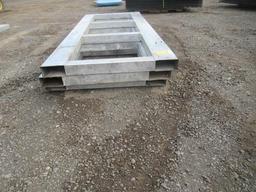 (3) 92.5'' X 36'' METAL FORKLIFT PALLETS