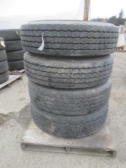 (4) GOODYEAR G391 315/80R22.5 TIRES