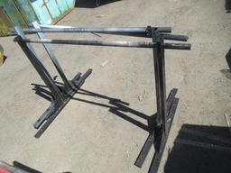 HOMEMADE STEEL TRUCK BED LUMBER RACK W/ *(1) BROKEN UPRIGHT BAR