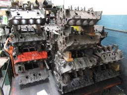 ASSORTED ENGINE BLOCK CORES, *CART NOT INCLUDED