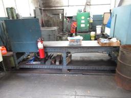 30'' X 10' METAL WORKBENCH W/ VISE