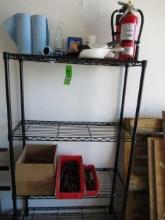 4-SHELF METRO RACK W/CONTENTS