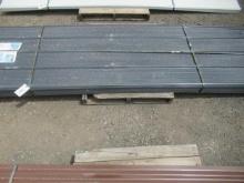 APPROX (200) SIMPLE SPACE 12' X 3' GRAY METAL ROOF PANELS (UNUSED)