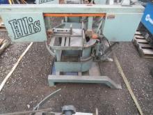 ELLIS 1800 HORIZONTAL MITER...BANDSAW W/ ADJUSTABLE ANGLE BASE, 11' X 1'' X .035'' THICK BLADE, SING