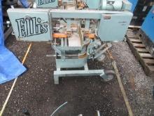 ELLIS 1600 HORIZONTAL MITER...BANDSAW W/ ADJUSTABLE ANGLE BASE, 10' X 1'' BLADE, SINGLE PHASE