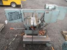 ELLIS 1600 HORIZONTAL MITER...BANDSAW W/ ADJUSTABLE ANGLE BASE, 10' X 1'' BLADE, SINGLE PHASE