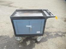 3' X 2' SHOP CART W/ LOCKABLE CABINET