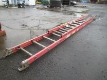 WERNER 24' FIBERGLASS EXTENSION LADDER